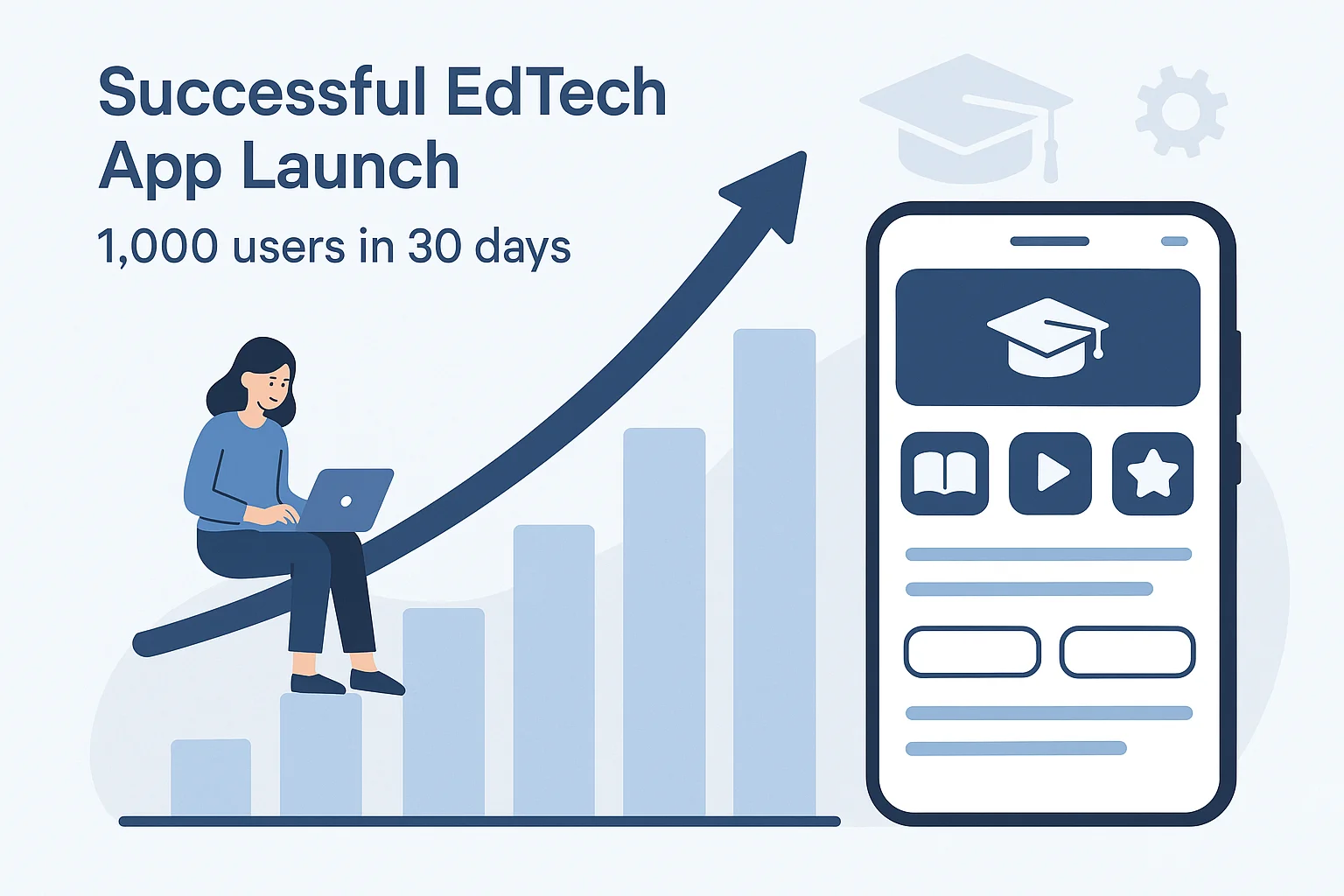 EdTech MVP Case Study: How We Launched an App and Got 1,000 Users in 30 Days