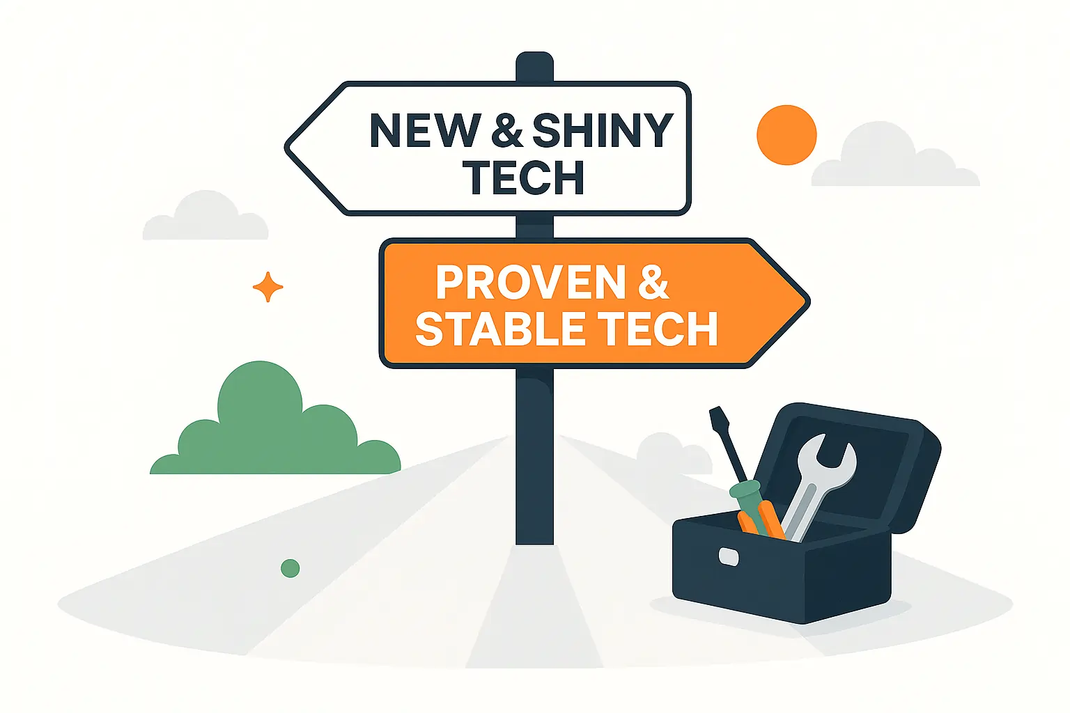 Feil 6: Feil teknologivalg - hvordan velge riktig tech stack for MVP