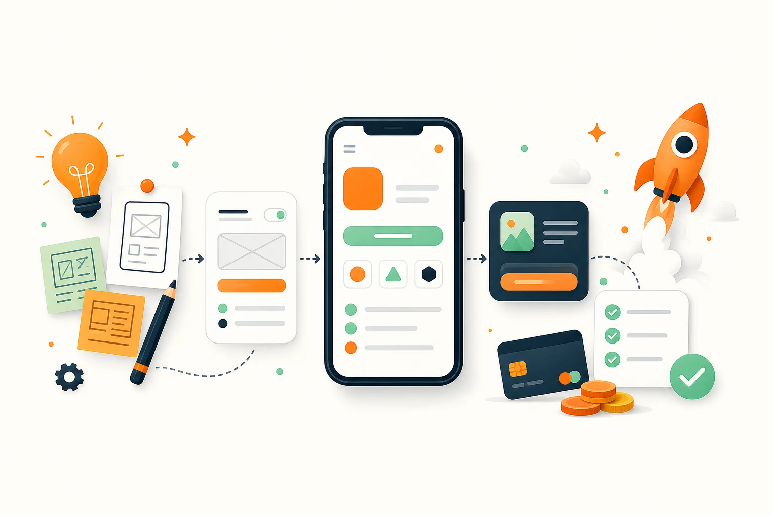Lage app pris - budsjett fra idé til lansering