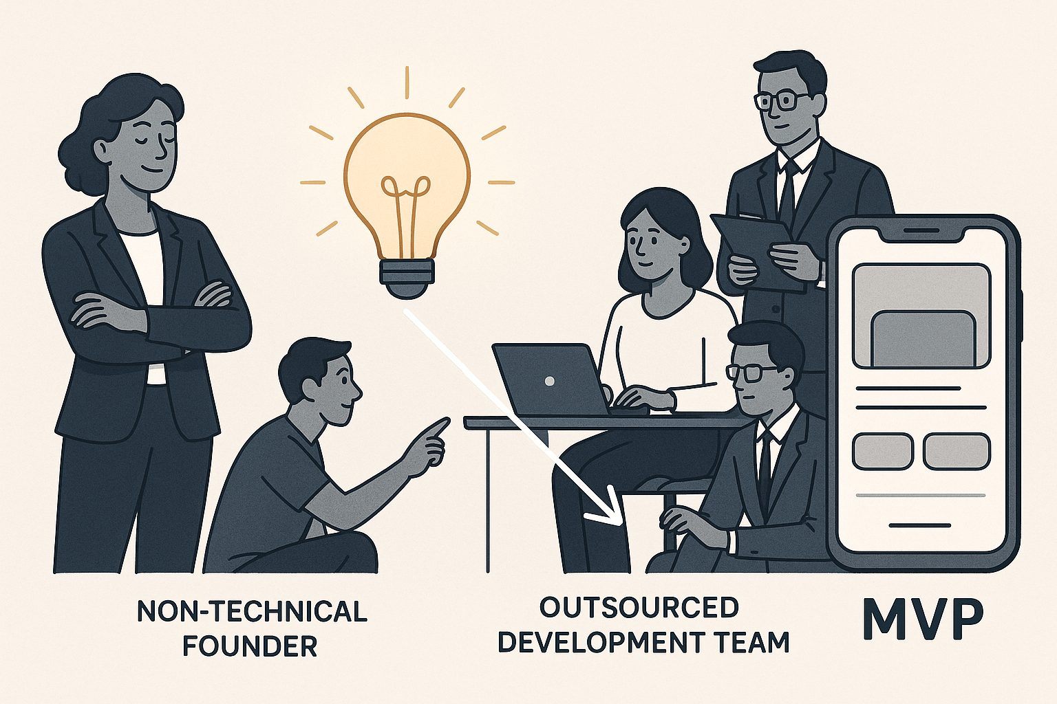 Outsourced MVP Development for Non-Technical Founders: Launch Your Idea Without Coding